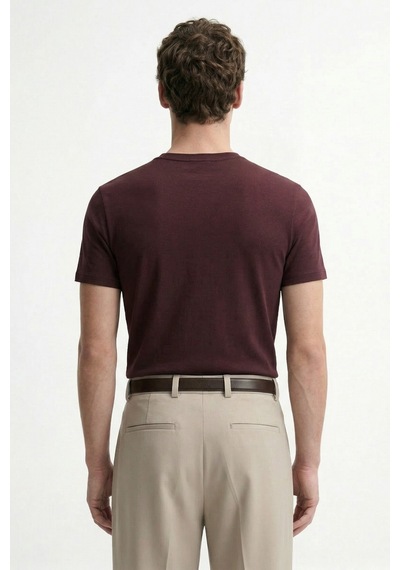 Antioch Pamuklu Erkek T-shirt Bordo