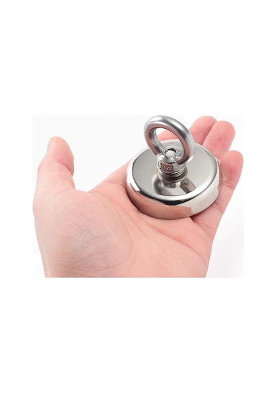 Magnet Fishing, Askılı Güçlü Neodyum Mıknatıs, Kurtarma Mıknatısı 60Mm