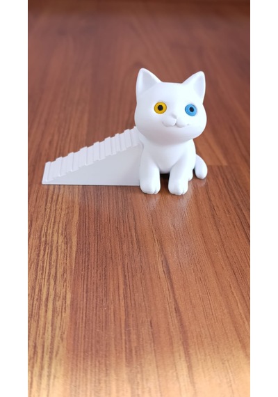 Kapı Stoperi / Dekoratif & Kaymaz Taban / Kedi Figürlü / Kapı Tutacağı