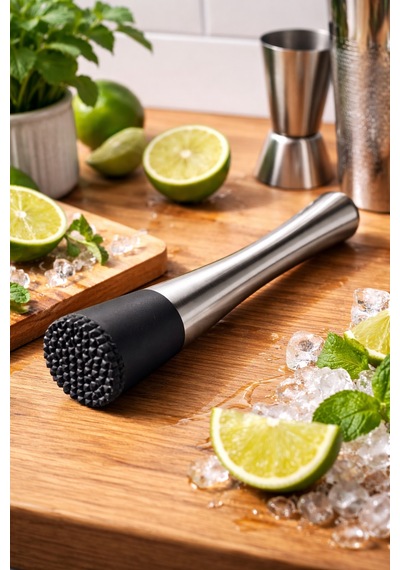 Premium Metal Kokteyl Ezici Bar Tokmağı Renkli