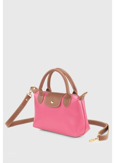 Housebags Pembe Çok Yönlü Pu Deri Çapraz Askılı Çanta Pembe