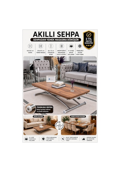 Juppo Üst Tabla Mdf Urartu Oval Köşe Alt Krom Dışa K