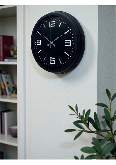 Zentime Black Royal Tasarım 40 Cm Metal Duvar Saati Çok Renkli
