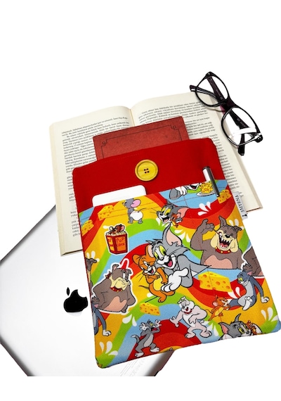 Kitap Kılıfı /tablet Kılıfı/çok Amaçlı Kılıf Kedi Ve Fare
