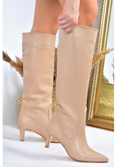 Fox Shoes Ten Kısa Topuklu Kadın Çizme L882870409