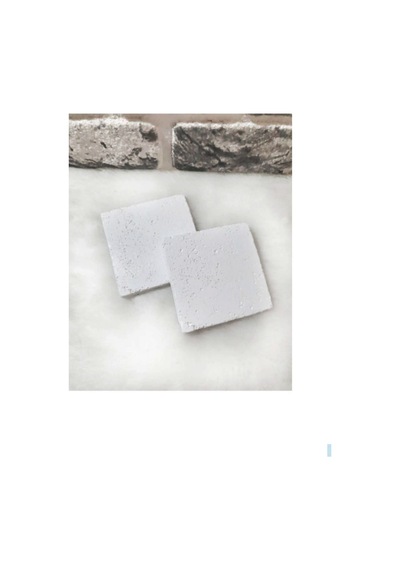 El Yapımı Dekoratif Beton Bardak Altlığı,beyaz Beton Bardak Altlığı 2 Li Set. Diğer