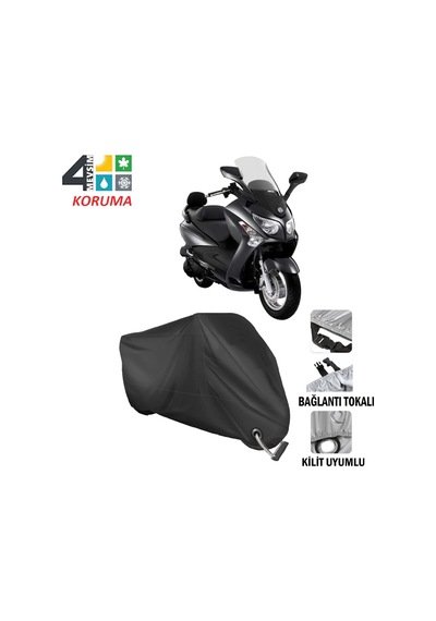 Sym Gts 250I Evo Motosiklet Brandası ( Kilit Uyumlu - Siyah