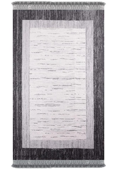 Bigghome Çift Taraflı Kilim, Makinede Yıkanabilir, Modern Desenli, 120 180 Cm, Saf3b