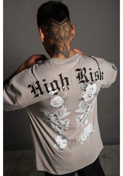 Noıssey Kod:ızeı - Oversize Unisex Hıgh Rısk Baskılı Pamuklu T-shirt Kod:ızeı-01011 Gri Noıssey Kod:ızeı - Oversize Unisex Hıgh Rısk Baskılı Pamuklu T-shirt Kod:ızeı-01011 Gri