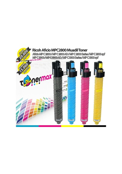 Ricoh Aficio Mp-C2800 Uyumlu Toner Set