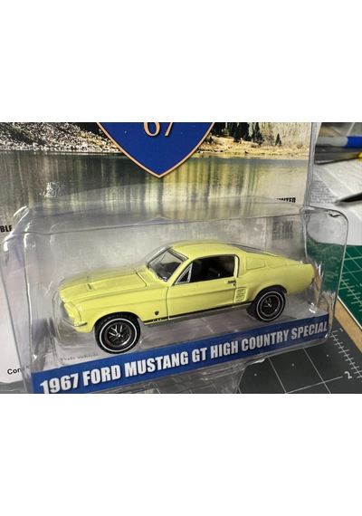 Greenlight 1967 Ford Mustang Gt Fastback High Country Special 1/64 Model Araba 24926150