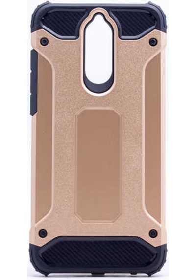 Kilifone - Mate 10 Lite Uyumlu - Kılıf Çift Katman Zırh Tank Crash Military Kapak - Gold