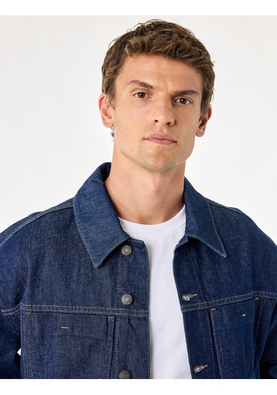 Koton Rahat Kalıp Pamuklu Uzun Kollu Klasik Yaka Çift Cepli Düğmeli Denim Ceket Raw 7wam50019nd 63x Koton Rahat Kalıp Pamuklu Uzun Kollu Klasik Yaka Çift Cepli Düğmeli Denim Ceket Raw 7wam50019nd 63x
