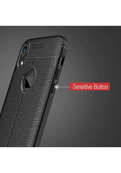 Apple Uyumlu iPhone XR 6.1 Kılıf Deri Tarzı Niss Silikon Case