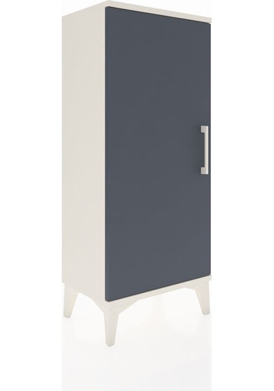 Arges Komodin Tek Kapaklı 44x30x106 Aytaşı-antrasit Aytası