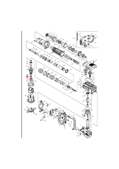 Makita HM1214C Rulman 6000 Ürün Kodu 210059-1