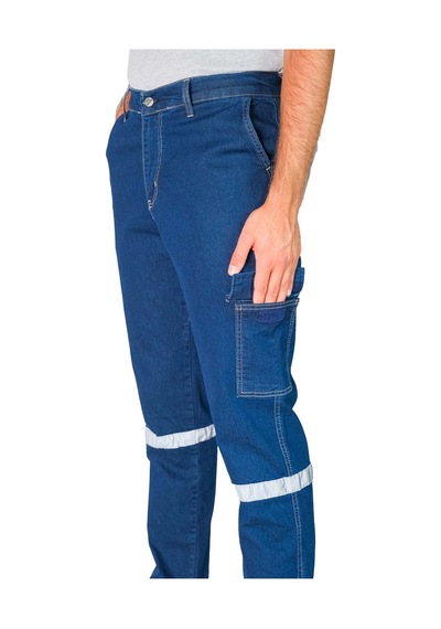 Likralı Kot Pantolon Mavi