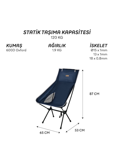Freecamp Waylay Katlanır Sandalye-lacivert