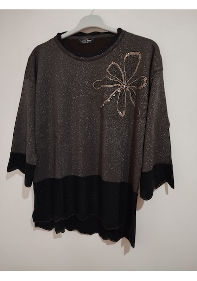 Anne Moda Ankara Üstün Kalite, Kaşmir-pamuk-viskoz Karışımlı Şık Kazak/bluz Koyu Kahverengi Anne Moda Ankara Üstün Kalite, Kaşmir-pamuk-viskoz Karışımlı Şık Kazak/bluz Koyu Kahverengi