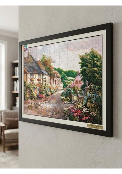 Taş Sokak Ve Hayal Bahçesi İkili Set - 2 X 1000 Parça Manzara İkili Puzzle Seti