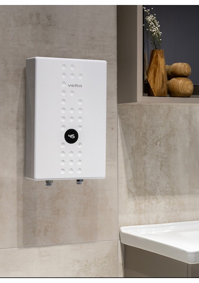 Veito Speed E9 Dokunmatik Dijital Ekranlı Ani Su Isıtıcısı Şofben - 9 Kw Güçlü Isıtma, Ip25 Su Geçirmezlik Tasarımlı Şofben Elektirikli Şofben Montaj Dahil Değildir.