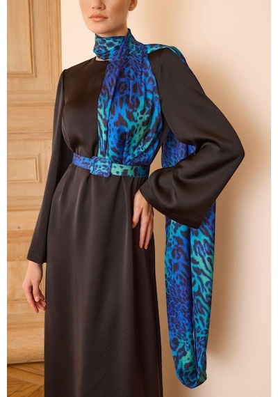 Senna Fıore Dress Gece Mavisi Lacivert