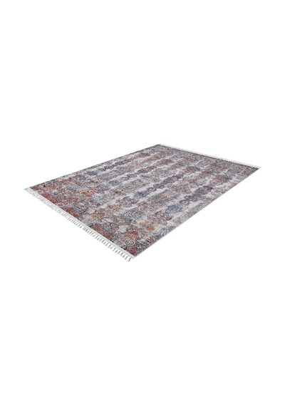 Örgü Saçaklı Çok Renkli Klasik Desenli Halı - 5085ou