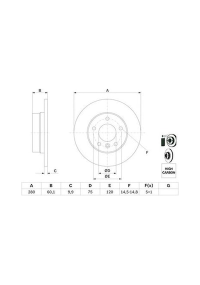 Bmw 3 E46 316i 1.6 1998-2006 Bosch Arka Disk 2 Adet