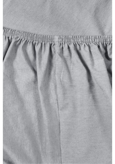 Aç-tak Lastikli Tek Kişilik Çarşaf 160x200+30 Cm Polycotton Matriss Serisi Açık Gri