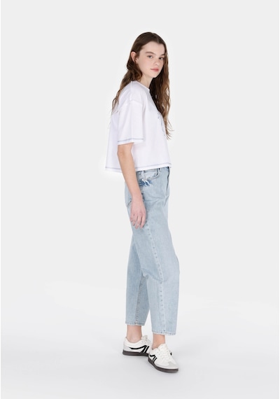 Colin's Colins 850 Jenny Balloon Fit Yüksel Bel Daralan Paça Kadın Denim Jean Pantolon Cl1073507 Q1.v1 Dn01973 Denim