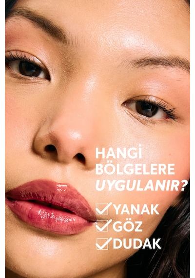 Cream Co. Nemlendirici Besleyici Işıltılı Dudak Yanak Göz Renklendirici Glow Tint Rich Berry