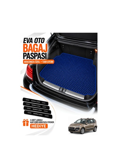 Citroen C3 Picasso 2009-2017 Uyumlu Eva Bagaj Paspası Araca Özel Lacivert