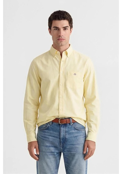 Gant Erkek Sarı Regular Fit Logolu Gömlek-14692 Gant Erkek Sarı Regular Fit Logolu Gömlek-14692