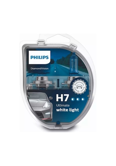 Phılıps 12v H7 Ampul 55w Beyaz Işık Dıamond Vısıon 5000k 2 Ad