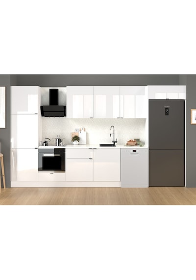 380 Cm %100 Mdf Tezgahlı Efil Ankastre Mutfak Dolabı Beyaz 380 Cm %100 Mdf Tezgahlı Efil Ankastre Mutfak Dolabı Beyaz