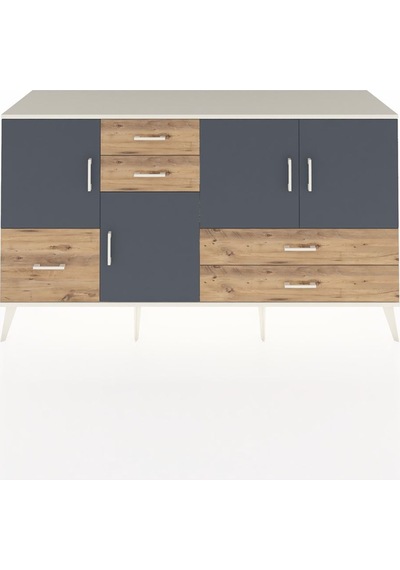 Hyperion Konsol 4 Raflı 5 Çekmeceli 4 Kapaklı 176x44x99 Aytaşı-an Aytaşı-antrasit/çam Hyperion Konsol 4 Raflı 5 Çekmeceli 4 Kapaklı 176x44x99 Aytaşı-an Aytaşı-antrasit/çam