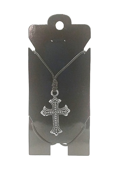 Kore İp Askılı Ve Krom Çelik Kaplamalı Unisex Tribal Kolye Kkrm-03 Gümüş9