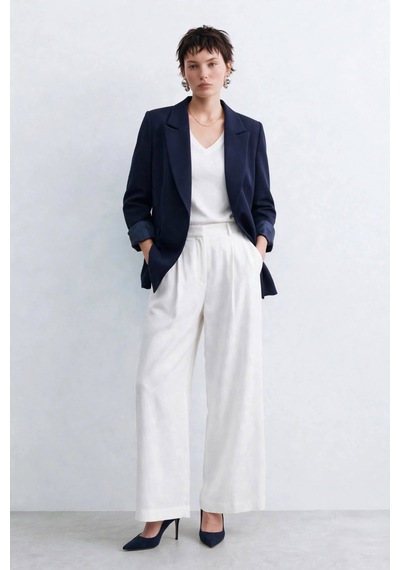 Barrels And Oıl Kadın Klasik Blazer Ceket - Lacivert Lacivert