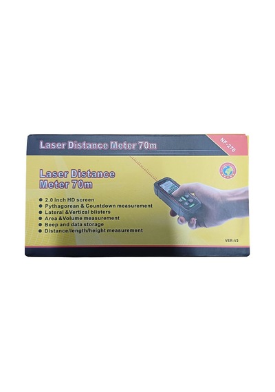 Noyafa Nf-270 Lazer Mesafe Ölçer 70m 1.5mm Alan Hacim Pisagor Ölçüm Cihazı