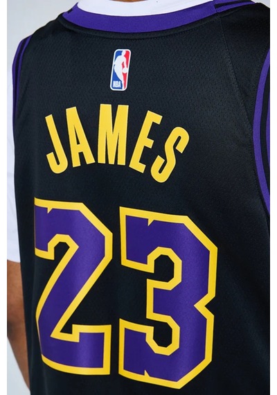 Nike Dri Fit Los Angeles Lakers 2023/24 City Edition Basketball Jersey Lebron James Basketbol Forması Siyah Nike Dri Fit Los Angeles Lakers 2023/24 City Edition Basketball Jersey Lebron James Basketbol Forması Siyah