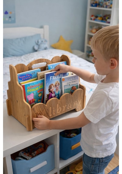 Montessori Ahşap Çocuk Kitaplık Kahverengi Eğitici Ve Dekoratif Tasarım My Library Kahverengi Montessori Ahşap Çocuk Kitaplık Kahverengi Eğitici Ve Dekoratif Tasarım My Library Kahverengi