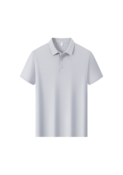New Performance.arw86193.serintutan-antibakteriyel-yüksek Kalite.çıtçıtlı Polo T.shirt Gri