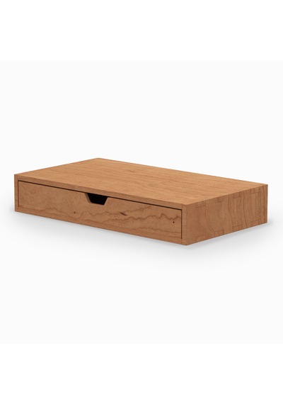 Desna Tek Katlı Tek Çekmeceli Dolap - Kiraz 34 Cm Uzunluk X 19 Cm Derinlik X 5.8 Cm Woodsaka Doğal Ahşap