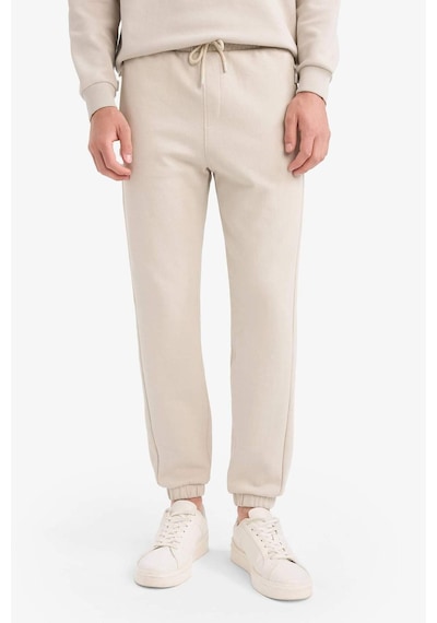 Defacto Slim Fit Dar Kesim Fermuar Cepli Pike Eşofman Altı D5258ax25aubg766 Bej
