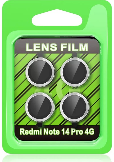 Newface Xiaomi Redmi Note 14 Pro 4g Raze Metal Kamera Lens - Gümüş
