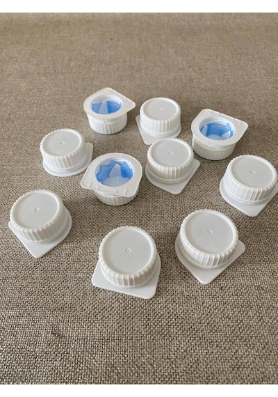 Kilitli Beyaz Plastik Kapak 29,5Mm 10 Adet