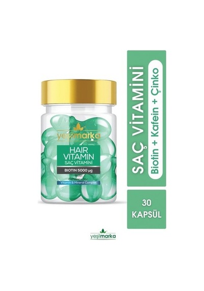 Saç Vitamini Biotin & Kafein Yeşilmarka