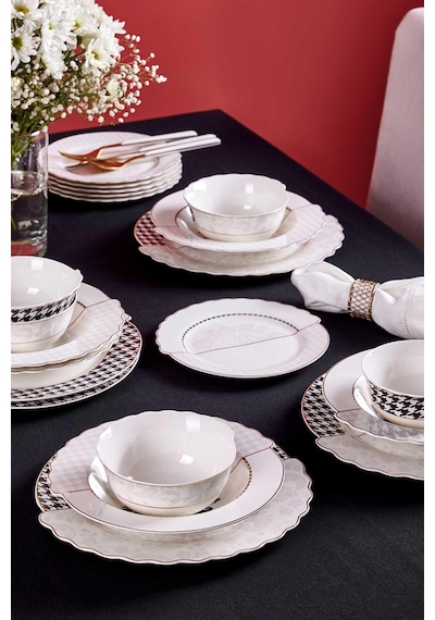 Neva N3276 Berry Hibrit 24 Parça 6 Kişilik Yemek Takımı