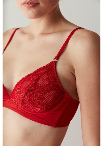 Penti Tango Kırmızı Glam Lace Dolgusuz Sütyen