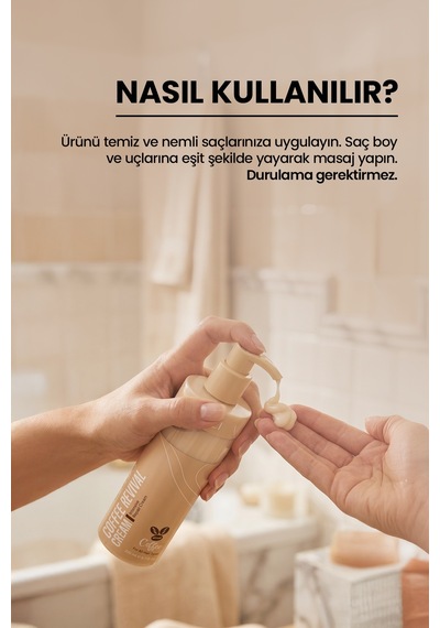 Batçı Hair Atelier Durulanma Gerektirmeyen Kahve Özlü Onarıcı Saç Bakım Kremi 200 ML